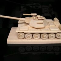 Dárky pro armádu vojenský dřevěný tank T72 ruská technika k narozeninám do penze, důchodu