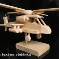 dřevěné dárky Vrtulník hračka ze dřeva dárek pro piloty