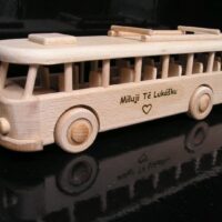 Autobus dřevěný hračka – česká výroba, kvalitní tradiční design