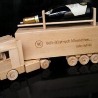 dřevěný dárek k 40 narozeninám truck kamion