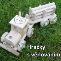dřevěné hračky lesní kamion