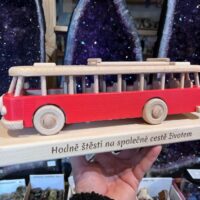 Dřevěný model autobusu RTO dárek hračka