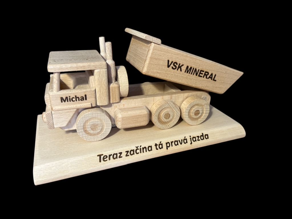 Nakladák dárek pro šoféra model vozidla