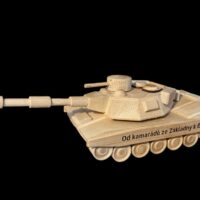 Hračky pro kluky vojenský tank k narozeninám 60 Abrams