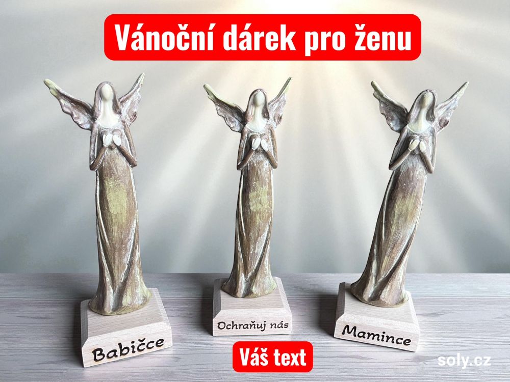 Originální vánoční dárek pro ženu – soška anděla