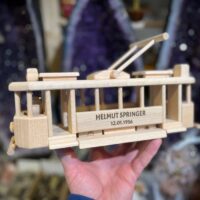Dřevěný model tramvaje hračka