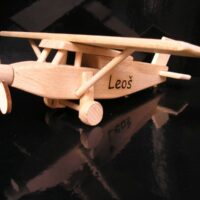 dřevěné Dárkové letadlo model na dřevěném stojánku Pilatus pro pilota hračky