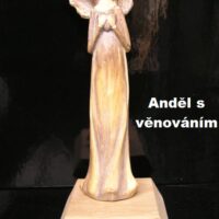 Anděl soška andílek, dárek pro babičku, maminku, dceru s možností VENOVÁNÍ