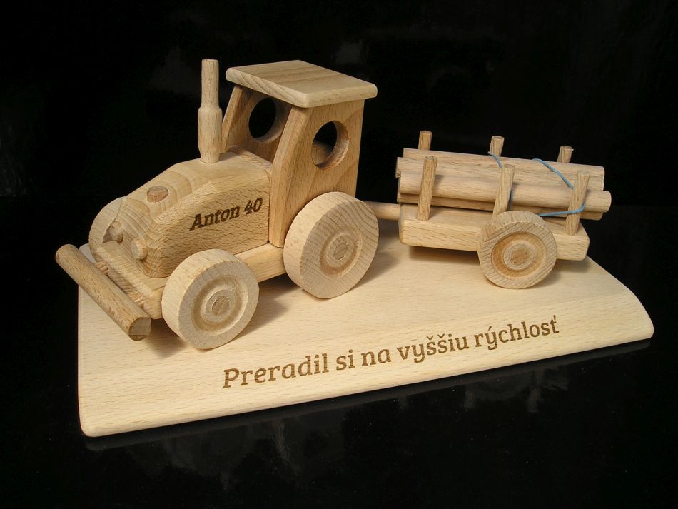 Traktorista dárek model důchod