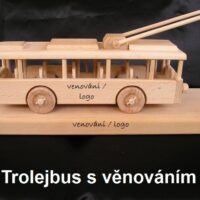 Trolejbusy dřevěné hračky, dřevěné dárky