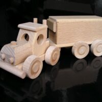Truck dřevěný dárky pro řidiče náklaďáku, dřevěný kamion