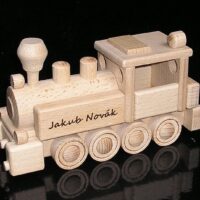 Dřevěný vláček hračka dárek