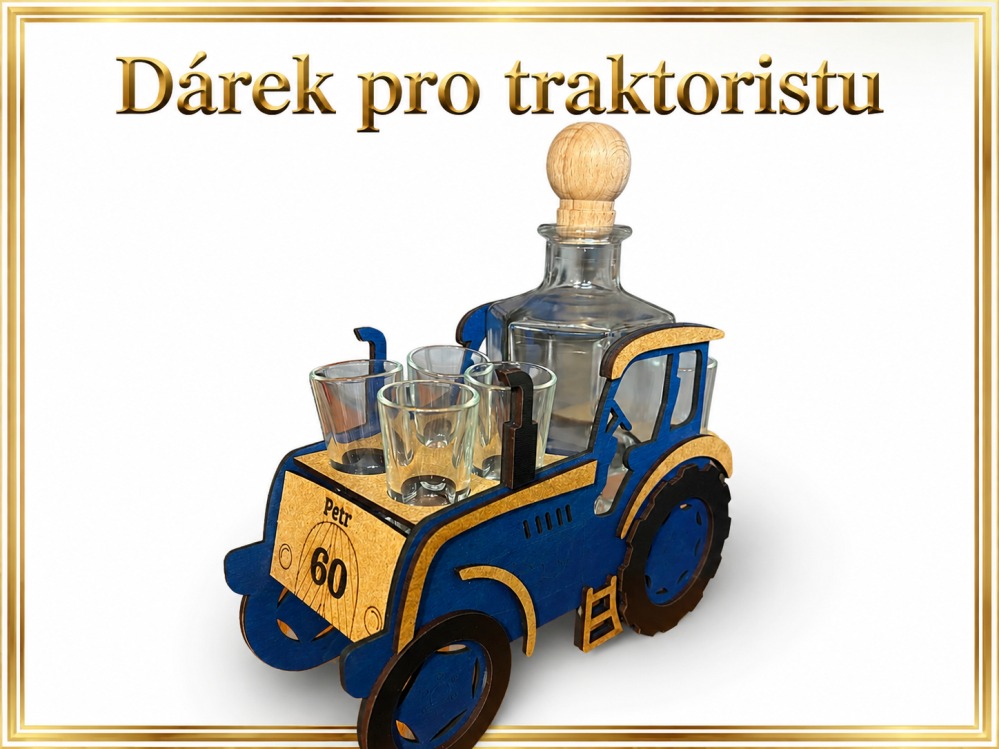 Modrý traktor- dárky pro muže k 60. narozeninám