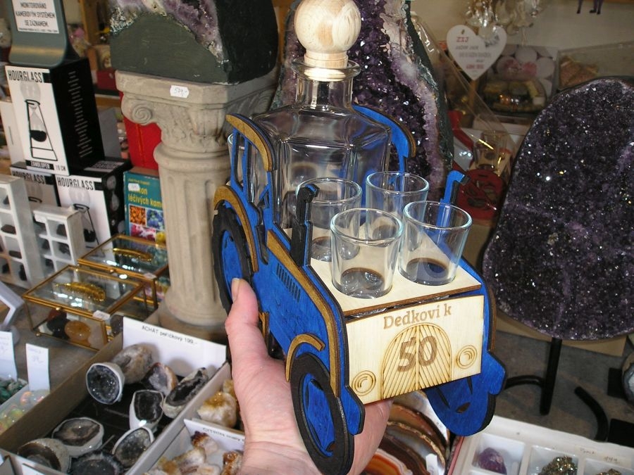 Dárek pro traktoristu láhev k 50.