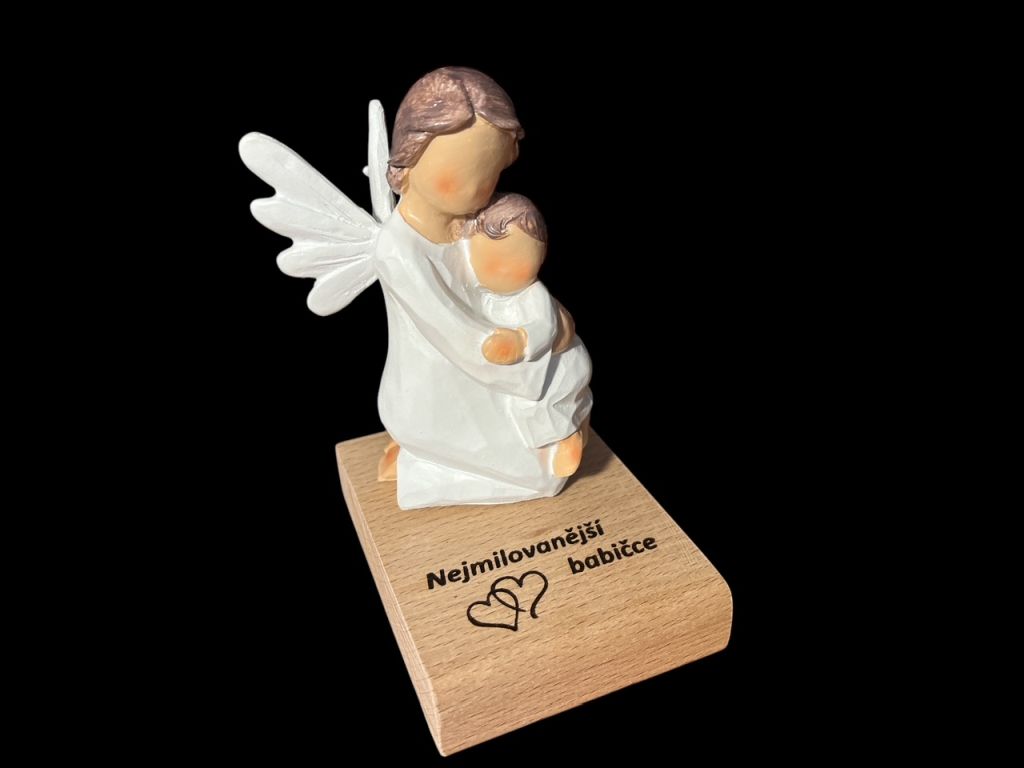Anděl dárek pro babičku sošky