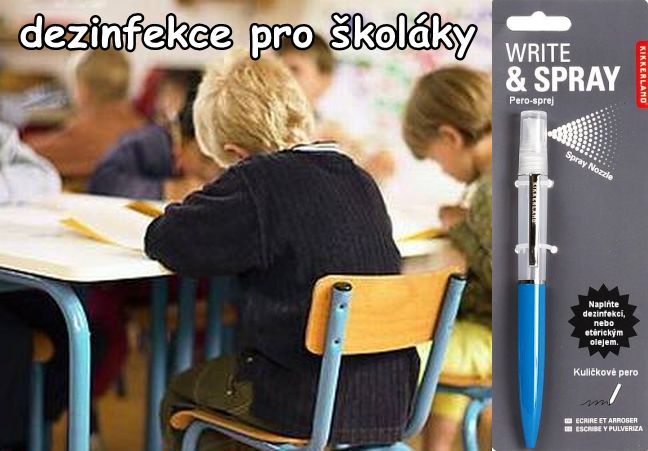 Dezinfekční psací pero, propiska, tužka