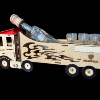 Dárek pro kamioňáka k 40 let narozeninám láhev Scania truck