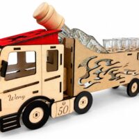 Model kamion s flaškou k 50 narozeninám
