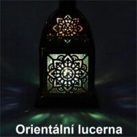 Dekorace lampa lucerna orient