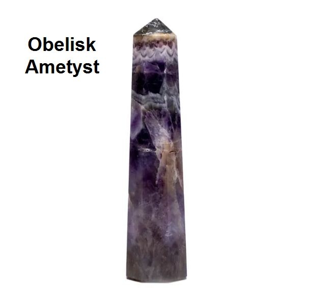 Obelisk ametystový krystal