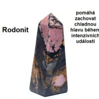Obelisk z rodonitu minerální kámen