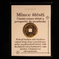 Čínská mince pro štěstí symbolika bohatství