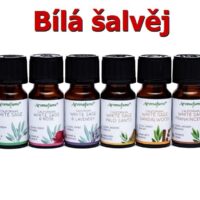 Bílá šalvěj esenciální olej do aromalampy