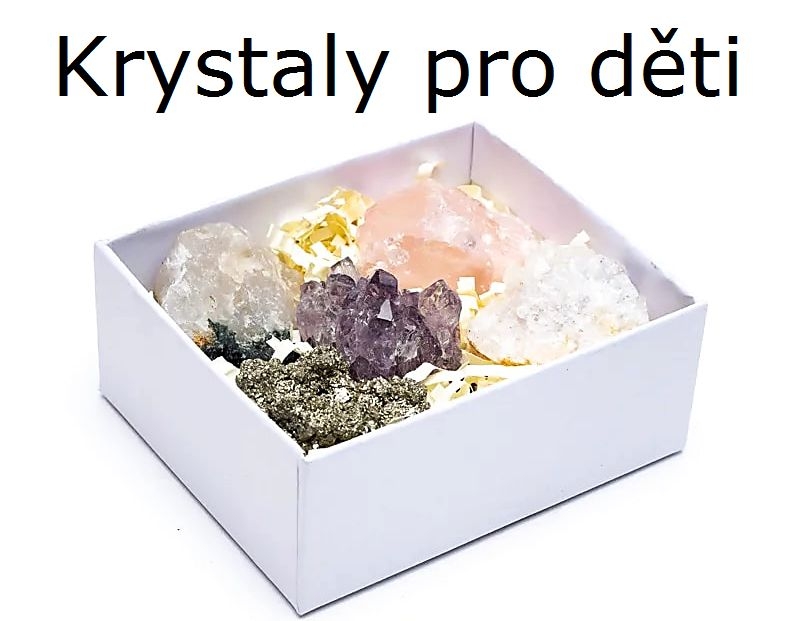 Dárková krabička s 5 krystaly pro děti