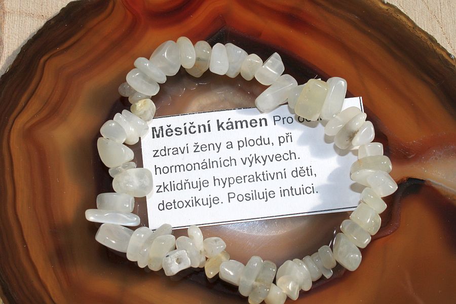 Náramek olivín minerál křišťál