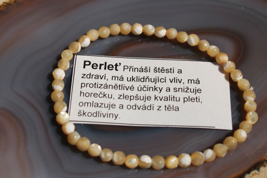 Perleť dámské náramky z minerálů a kamenů