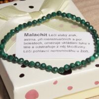 Malachit dámské náramky z minerálů a kamenů