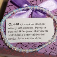 Opalit 4mm dámské náramky z minerálů a kamenů