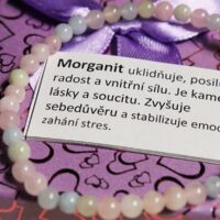 Morganit náramky z minerálů a kamenů