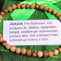 Jaspis obrazkovy dámské náramky z minerálů a kamenů