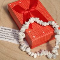 Náramek z magnezitu 19 cm, přírodní minerální šperk