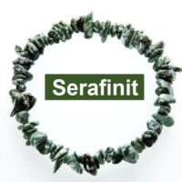 Náramek ze serafinitu 19 cm, přírodní minerální šperk