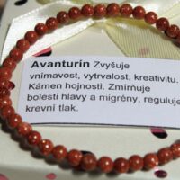 Avanturin Damské náramky z minerálů kamenů