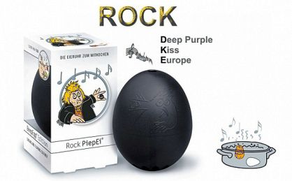 Minutka pro vaření vajíček na měkko časovač s rockovými melodiemi dárek pro gurmány