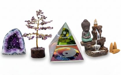 Ezoterické zboží, pyramidy, budhové, stromečky štěstí duchovní dárky