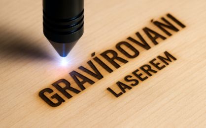 Gravírování textu, osobní personalizace dárků na míru.