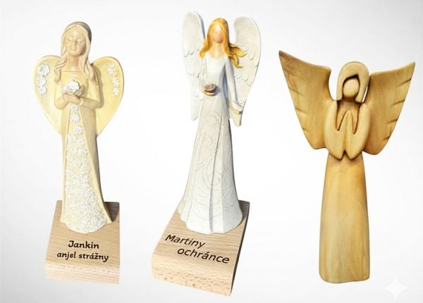 Sošky personalizovaných osobních andělů strážných