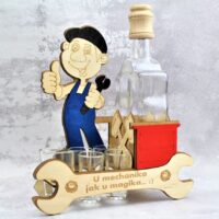 Dárek pro mechanika s technickým motivem