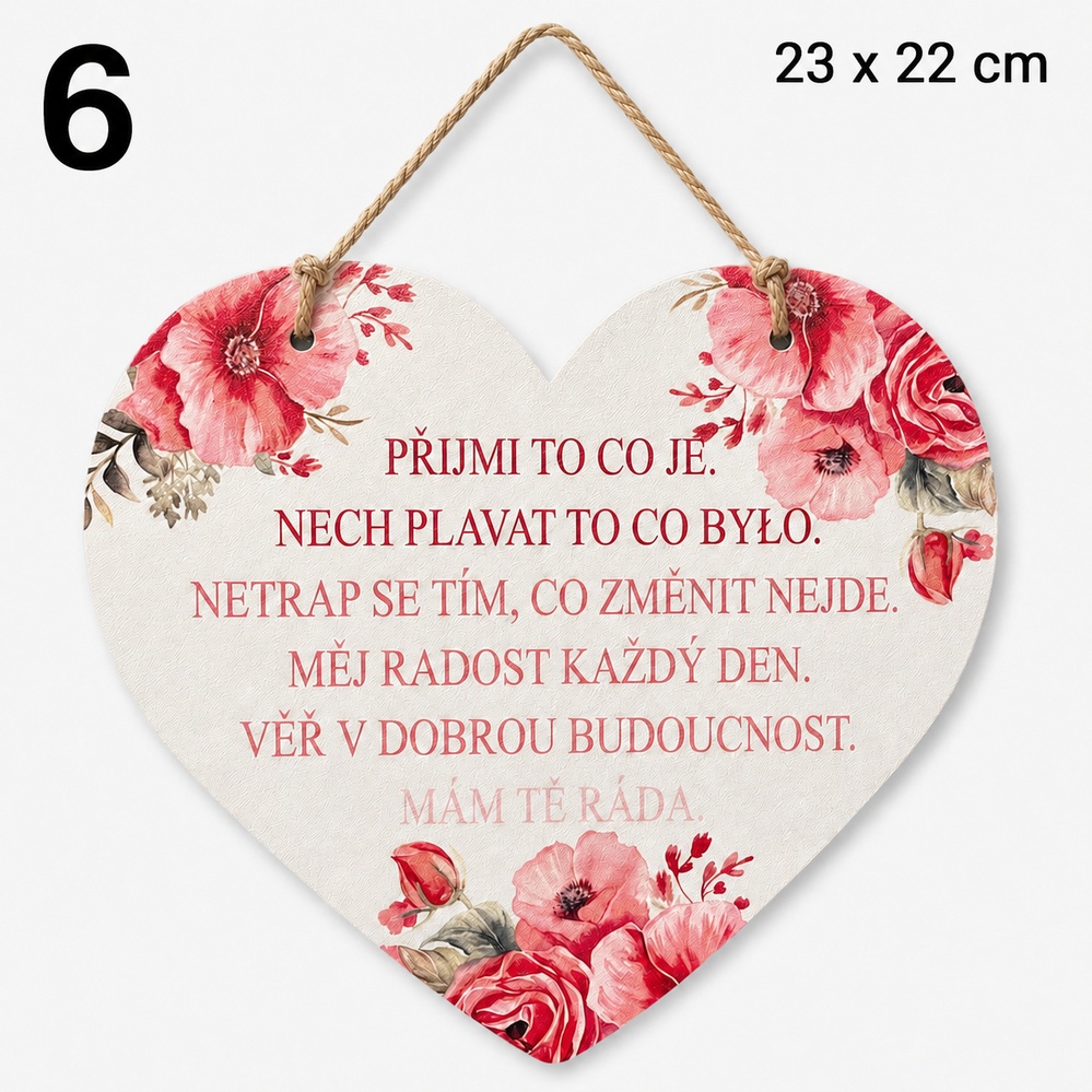 Dárková cedulka s citátem plným pozitivní energie
