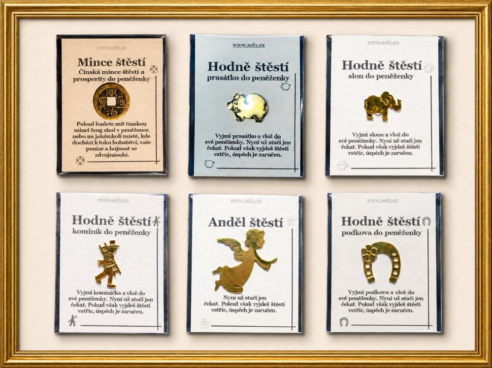 Symbol štěstí čínská mince jako suvenýr prosperity