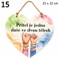 Cedulka s citátem pro přátele a pevné přátelství