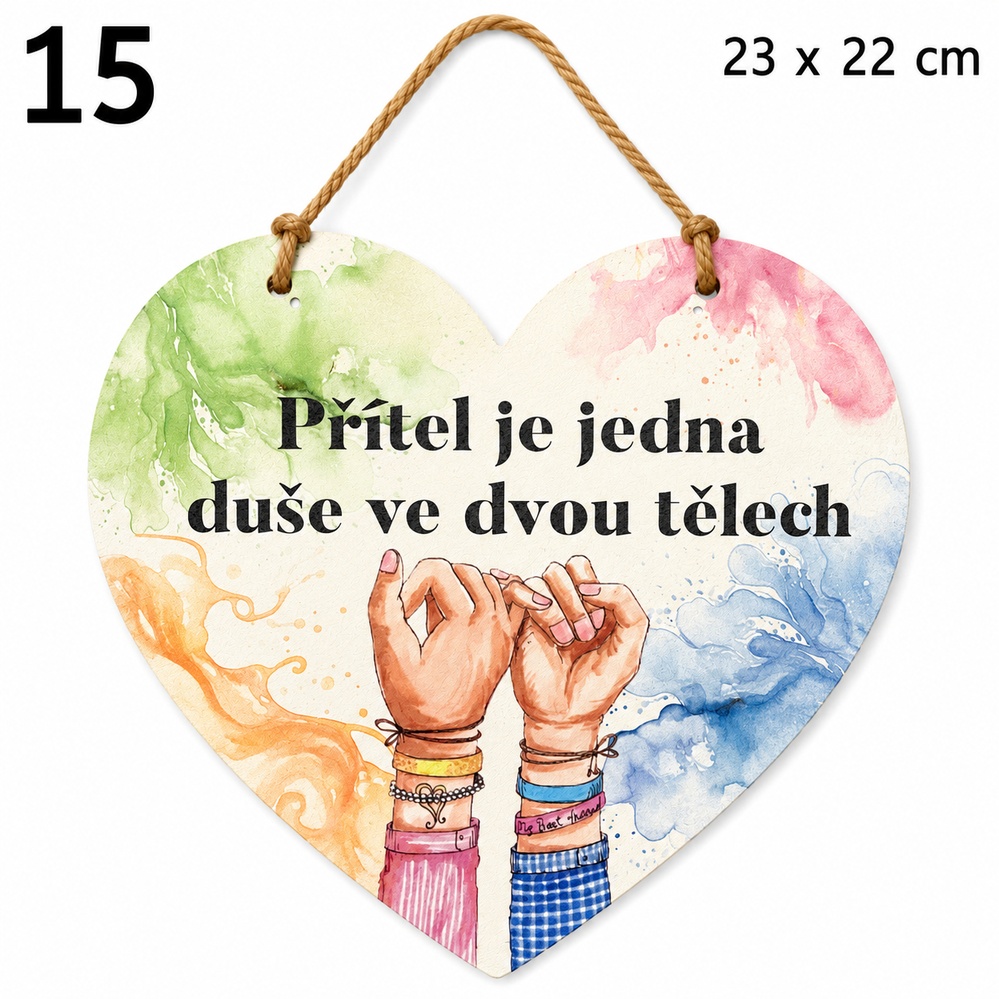 Cedulka s citátem pro přátele a pevné přátelství
