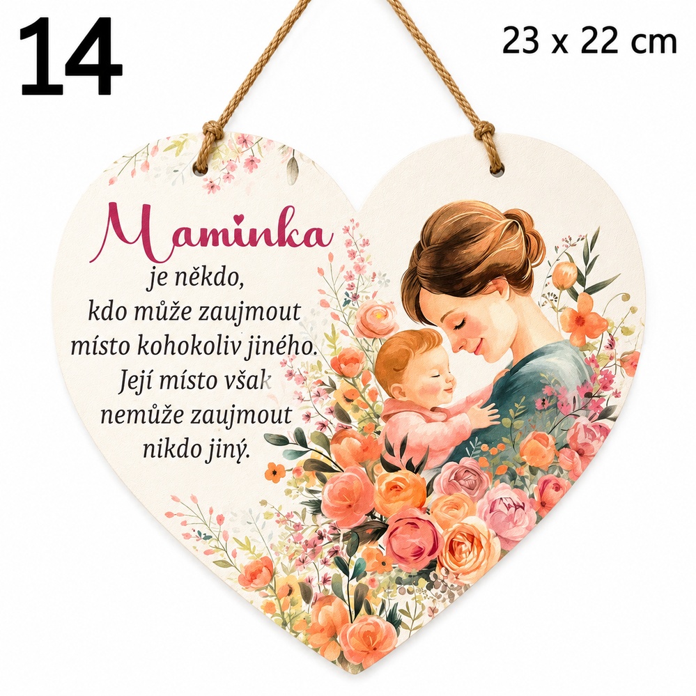 Cedulka s citátem pro maminku jako dárek z lásky