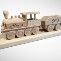 Dárek model vlaku k 50 narozeninám pro muže železničáře strojvedoucího