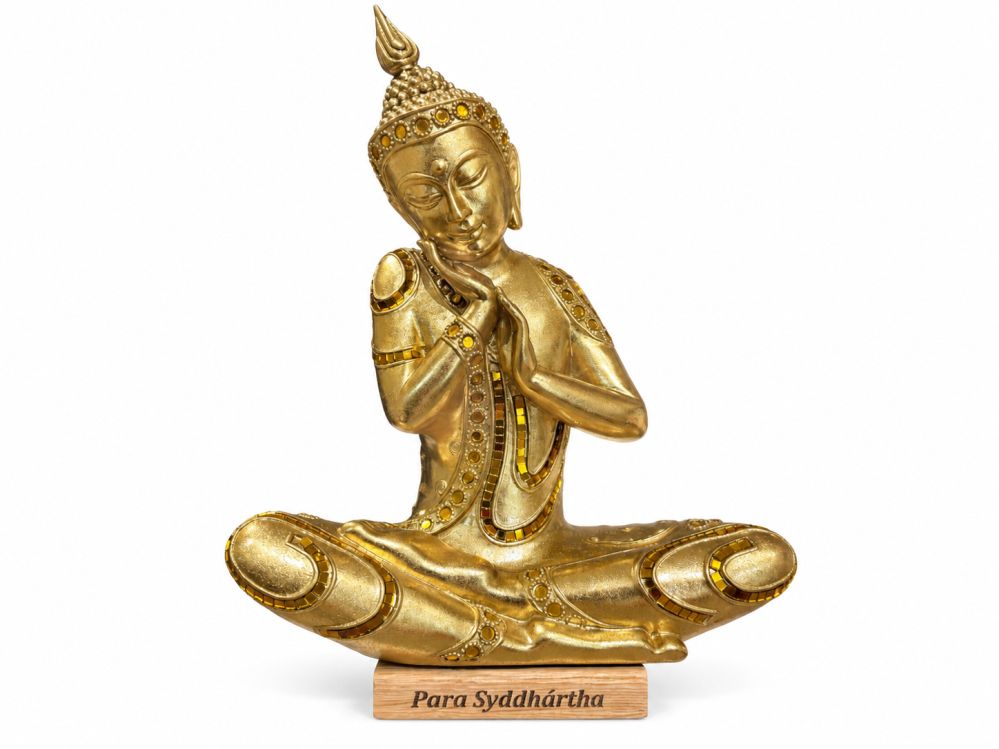Zlatý buddha soška
