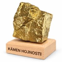Talisman hojnosti zlatý kámen s personalizací textem